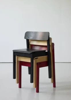 Chaise en chêne rouge 75x41x45cm Everyday - Moebe