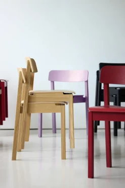 Chaise en chêne rouge 75x41x45cm Everyday - Moebe