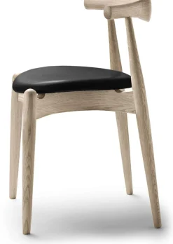 Chaise en chêne savonné et assise en cuir thor 301 72,5cm CH20 - Carl Hansen & Søn