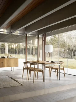 Chaise en chêne savonné et assise en cuir thor 301 72,5cm CH20 - Carl Hansen & Søn
