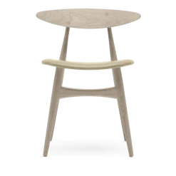 Chaise en chêne savonné et assise en cuir thor 300 74cm CH33P - Carl Hansen & Søn