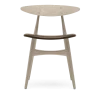 Chaise en chêne savonné et assise en cuir thor 306 74cm CH33P - Carl Hansen & Søn