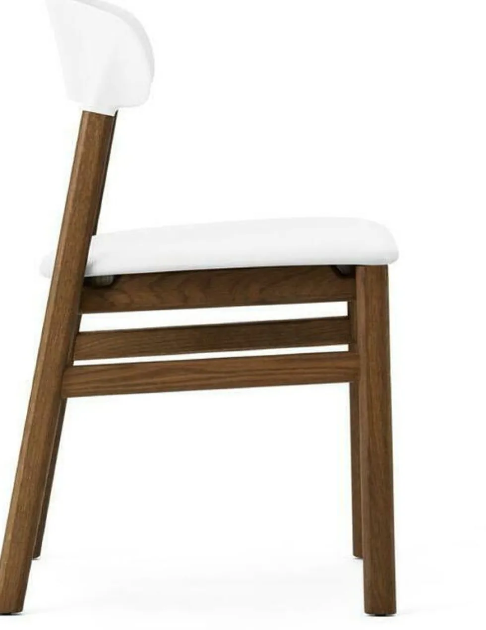 Chaise en chêne teinté et cuir blanc Herit Spectrum Leather blanc - Normann Copenhagen