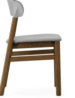 Chaise en chêne teinté et cuir gris Herit Spectrum Leather Grey - Normann Copenhagen