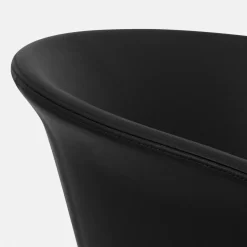 Chaise en cuir noir Kendo - Hem