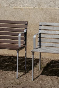 Chaise en frêne huilé et aluminium 80x47x52cm Traverse - Hay