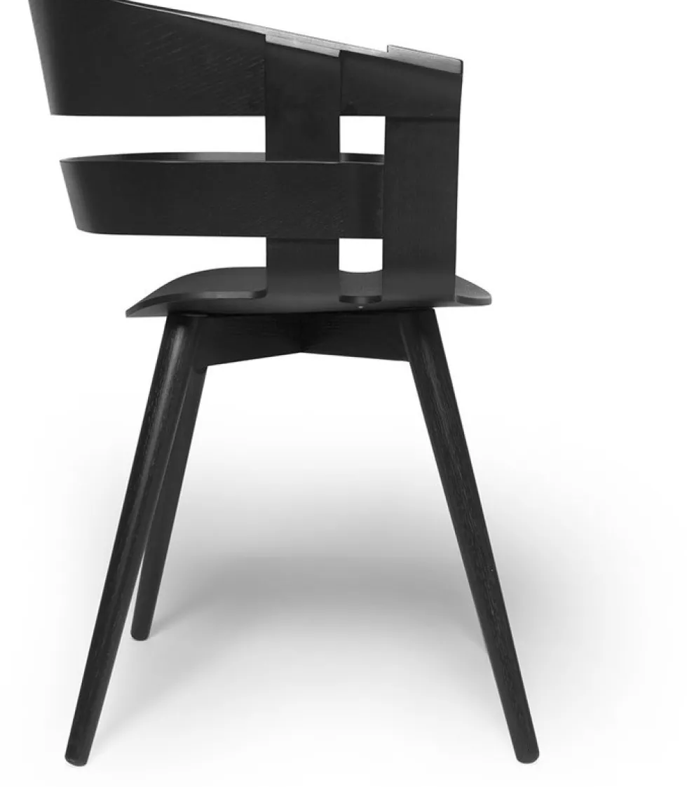 Chaise en frêne noir Wick - Design House Stockholm