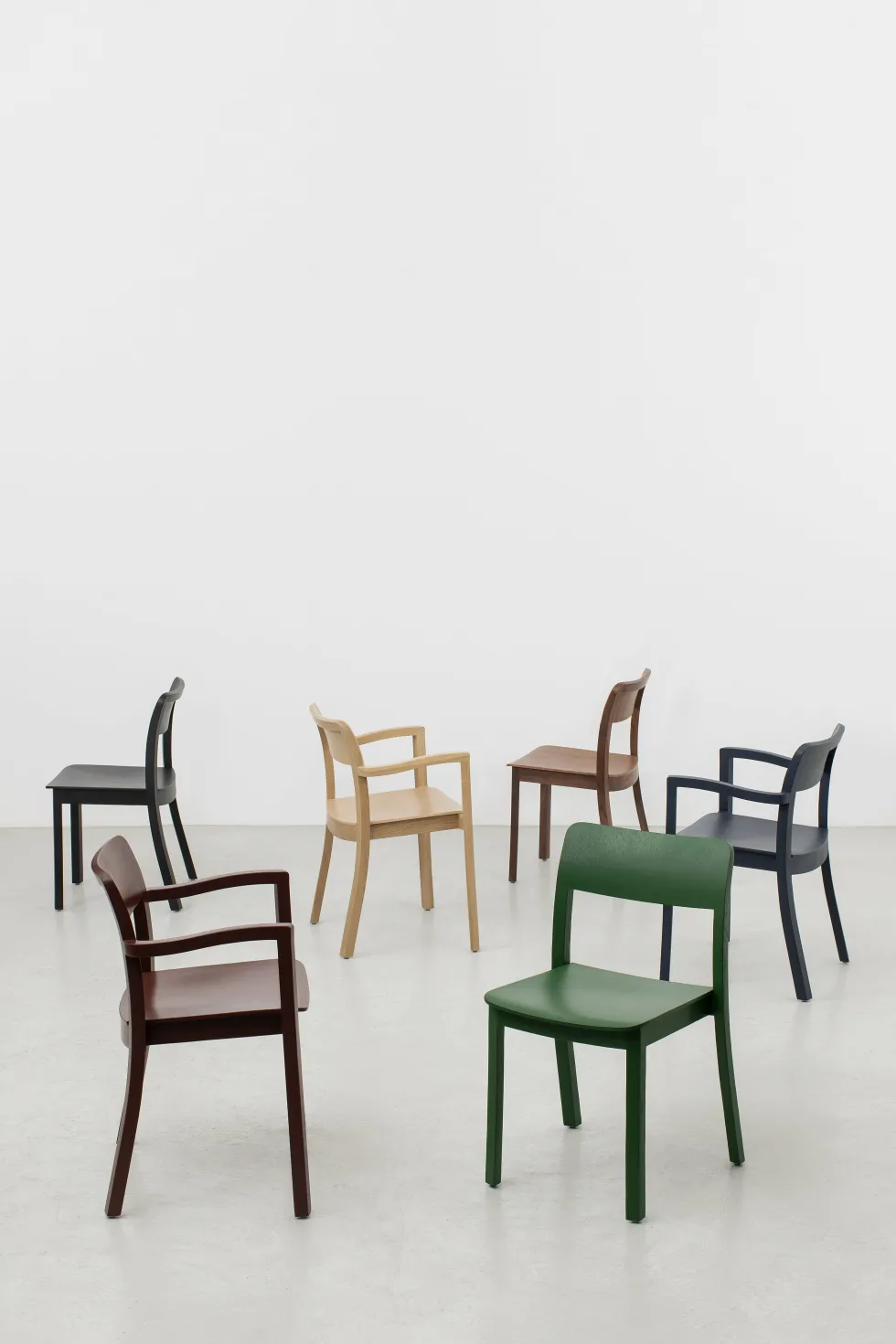 Chaise en frêne verte Pastis - Hay