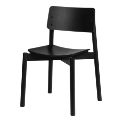 Chaise en hêtre noir volcanique 80,2cm Wem - noo.ma