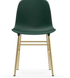 Chaise en laiton et pp vert Form - Normann Copenhagen