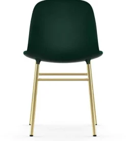 Chaise en laiton et pp vert Form - Normann Copenhagen