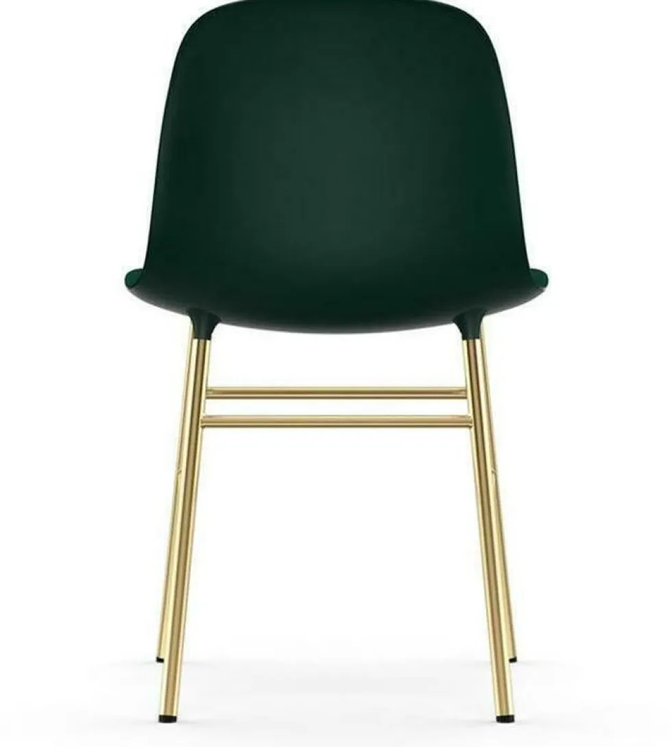 Chaise en laiton et pp vert Form - Normann Copenhagen
