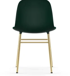 Chaise en laiton et pp vert Form - Normann Copenhagen