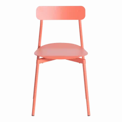 Chaise en métal corail Fromme - Petite Friture