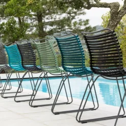 Chaise en métal et plastique multicolore CLICK - Houe