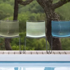 Chaise en métal et plastique noir CLICK - Houe