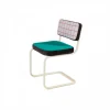 Chaise en métal et tissu coloré Red grid - Seletti