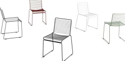 Chaise en métal rouge Hee - HAY