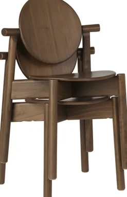 Chaise en noyer 55x42x83m Heiko - Umage