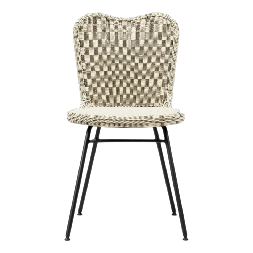 Chaise en osier crème 50 x 83 cm Lena - Vincent Sheppard
