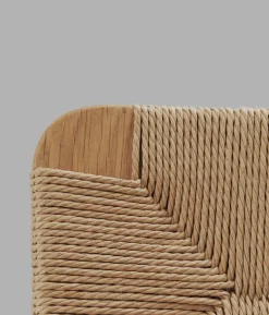Chaise en papier tissé et bois de chêne naturel C-Chair - Gubi