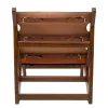 Chaise en teck et cuir naturel 60x82x74cm Nomad - Versmissen