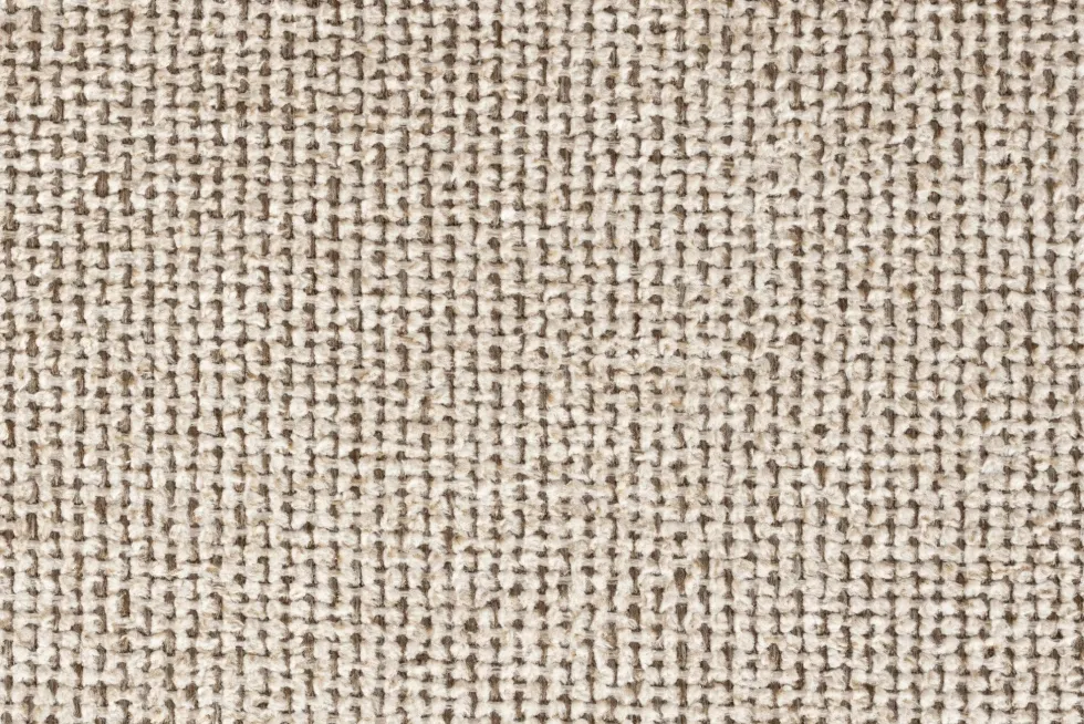 Chaise en tissu beige et bois d'hévéa Velore - Dutchbone
