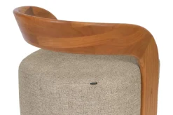 Chaise en tissu beige et bois mindi 72x77cm Nala - Versmissen