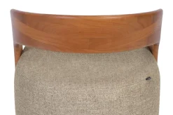 Chaise en tissu beige et bois mindi 72x77cm Nala - Versmissen