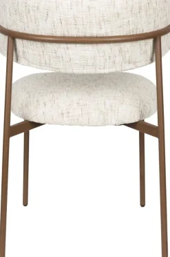 Chaise en tissu blanc Finn - The Cool Republic