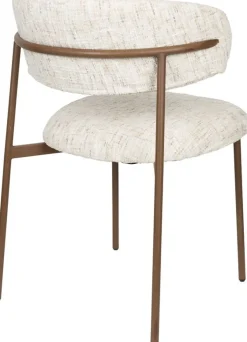 Chaise en tissu blanc Finn - The Cool Republic