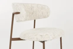 Chaise en tissu blanc Finn - The Cool Republic