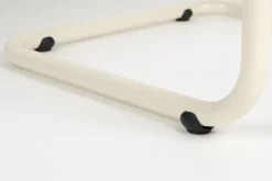 Chaise en tissu bouclé et aluminium blanc Ridge - Zuiver