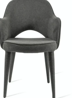 Chaise en tissu gris Cosy - Pols Potten