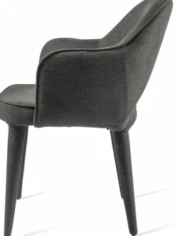 Chaise en tissu gris Cosy - Pols Potten