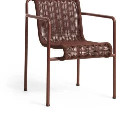 Chaise extérieure en cordons et acier bordeaux 63x66x80cm Cord - Hay