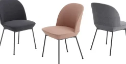Chaise gris anthracite et pieds noir anthracite Oslo - Muuto