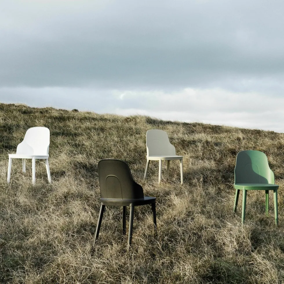 Chaise gris chaud en polypropylène Allez Warm Grey - Normann Copenhagen