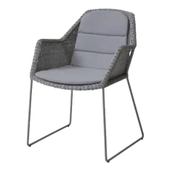 Chaise grise avec coussin gris Breeze - Cane-Line