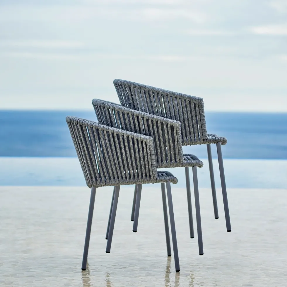 Chaise grise Moments - Cane-Line