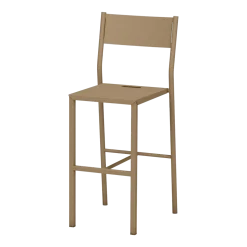 Chaise haute en acier mat sable 99 cm Take - Matière Grise