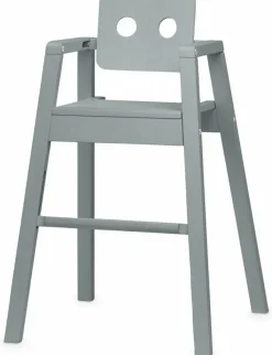 Chaise haute grise Robot - Nofred