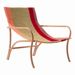 Chaise longue de jardin en acier beige Maraca - Ames
