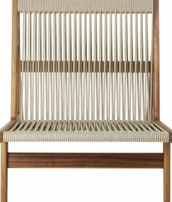 Chaise longue d'extérieur en bois iroko huilé MR01 Initial - Gubi