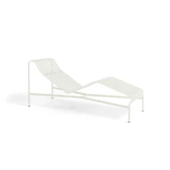 Chaise longue en métal crème Palissade - HAY