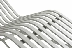 Chaise longue en métal gris Palissade - HAY
