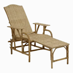 Chaise longue en rotin naturel Grand-mère - KOK