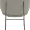 Chaise longue rembourrée en laine grise Penguin - Audo