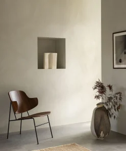 Chaise longue rembourrée en laine grise Penguin - Audo