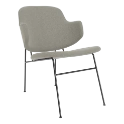 Chaise longue rembourrée en laine grise Penguin - Audo